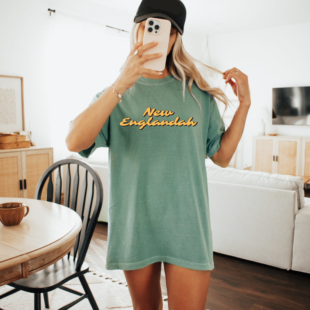New Englandah Tee – Light Green (Preorder Ships 6/24)